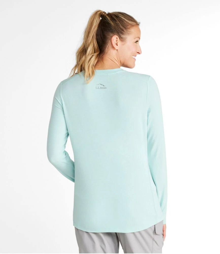 L.L.Bean Women's Tropicwear Comfort Crew, Long-Sleeve - Image 3