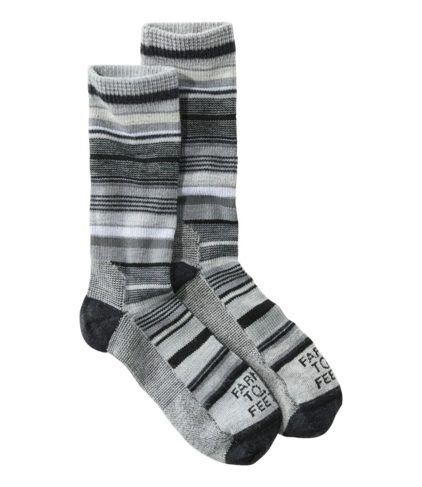 L.L.Bean Adults' Farm To Feet Ithaca Crew Socks