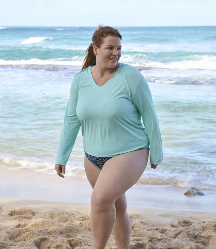 L.L.Bean Women's Sand Beach Cover-Up, Hooded Pullover - Image 4