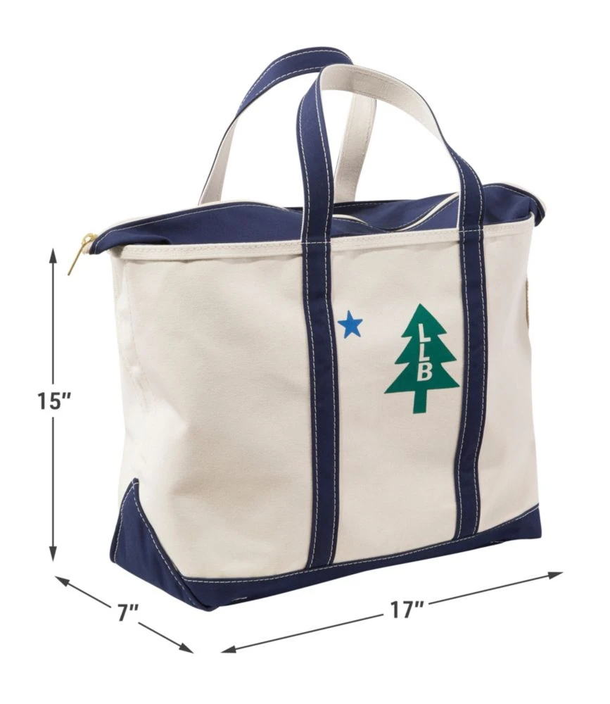 L.L.Bean Boat And Tote, Zip-Top, Vacationland, Large - Image 4
