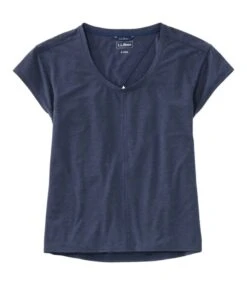 L.L.Bean Women's Ribbed Performance Tee, Short-Sleeve