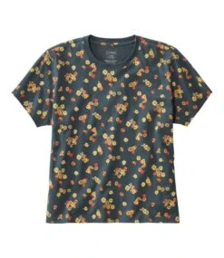 L.L.Bean Women's Saturday T-Shirt, Crewneck Short-Sleeve Print