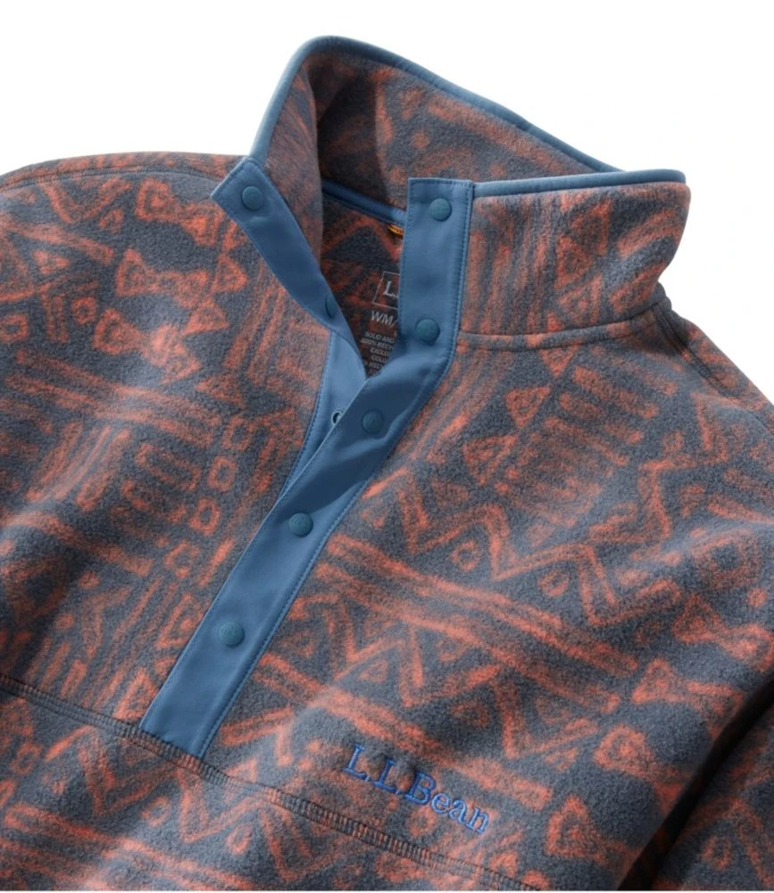 L.L.Bean Adults' Bean's Classic Fleece Pullover, Print - Image 5