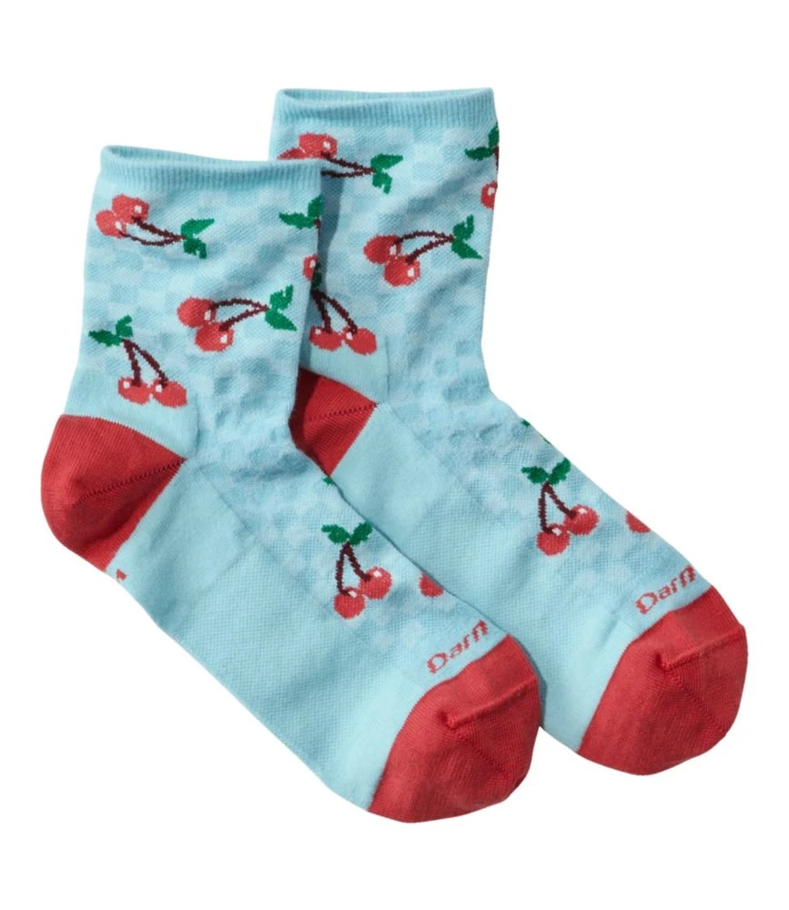 L.L.Bean Women's Darn Tough Shorty Fruit Stand Lightweight Quarter-Crew Sock