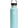 L.L.Bean Hydro Flask Standard Mouth Water Bottle With Flex Cap, 21 Oz.