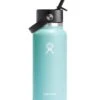 L.L.Bean Hydro Flask Wide Mouth Water Bottle With Flex Straw Cap, 32 Oz.