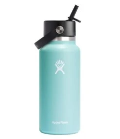 L.L.Bean Hydro Flask Wide Mouth Water Bottle With Flex Straw Cap, 32 Oz.
